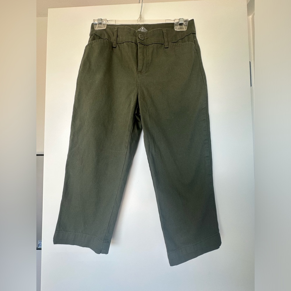 Army Green Capri Pants